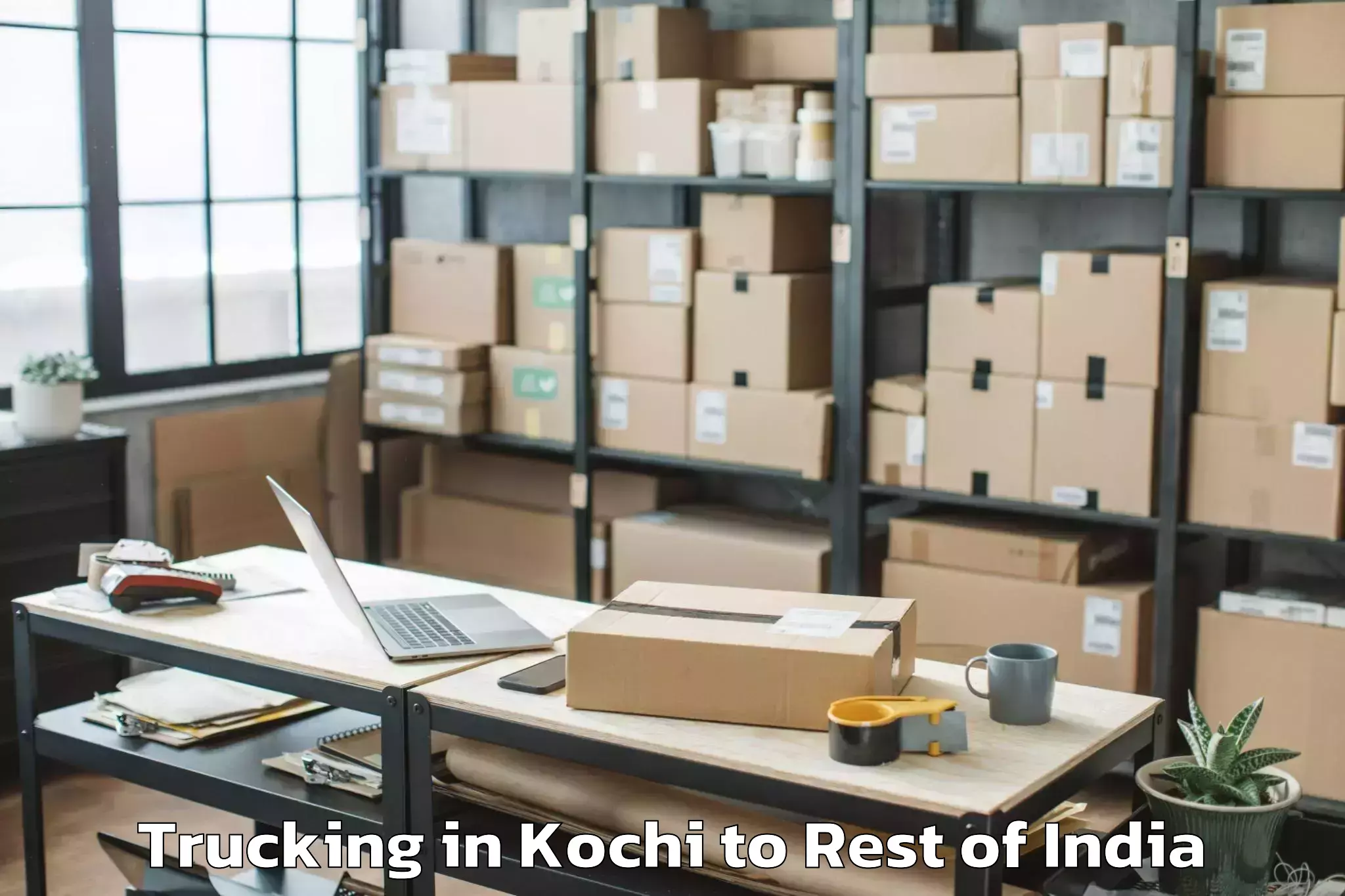 Leading Kochi to Karchana Trucking Provider